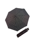 Obrázek z DOPPLER Fiber Mini Black White rings - dámský skládací deštník bílá 