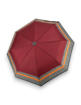 Obrázek z DOPPLER Mini Light Classic berry stripe - dámský skládací deštník červená 