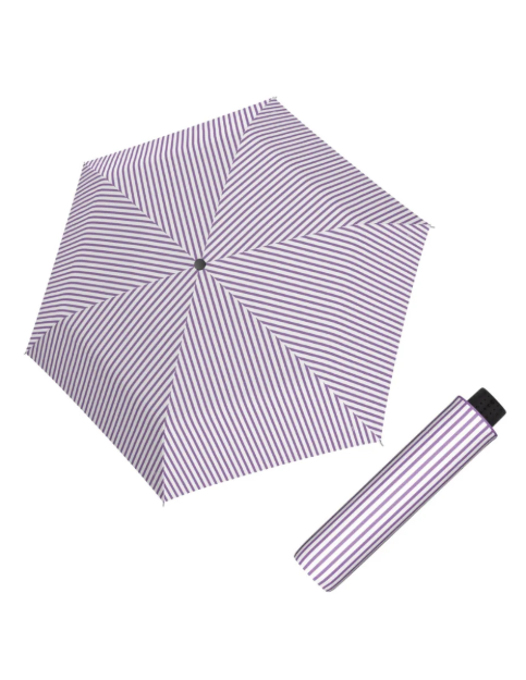 Obrázek z DOPPLER Fiber Havanna Sailing Day Lila - dámský skládací deštník bílá 