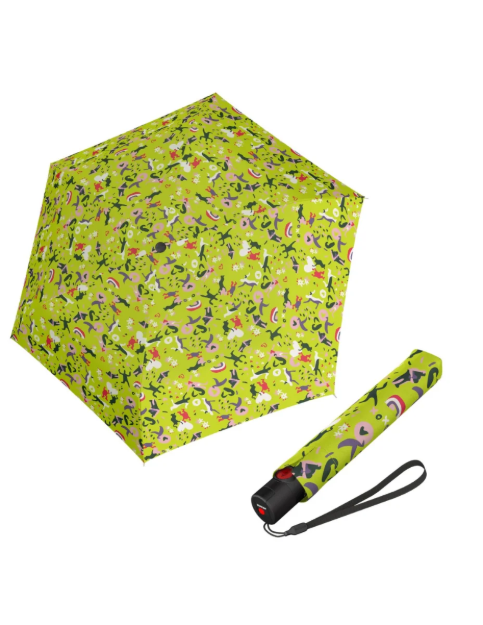 Obrázek z Knirps U.200 Duomatic embracing neon - elegantní dámský plně automatický deštník světle zelená 