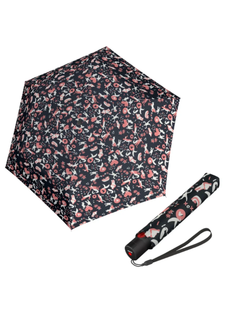 Obrázek z Knirps U.200 Duomatic embracing black - elegantní dámský plně automatický deštník vícebarevný 