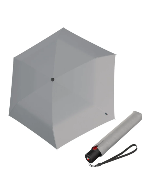 Obrázek z Knirps U.200 Duomatic Stone- elegantní dámský plně automatický deštník šedá 