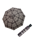 Obrázek z DOPPLER Magic Fiber Karo - dámský plně automatický deštník světle šedá 