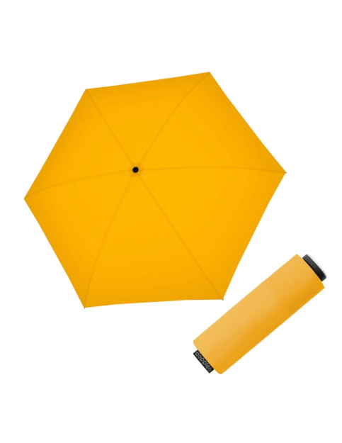 Obrázek z DOPPLER Fiber Mini Compact uni Gold Fusion - dámský skládací deštník žlutá 