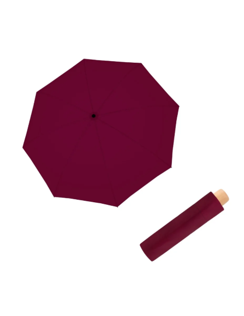 Obrázek z DOPPLER Nature Mini uni Charming Wine FSC® - EKO deštník bordó (vínová) 