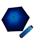 Obrázek z DOPPLER Carbonsteel Mini Slim Fusion blue - dámský skládací deštník modrá 