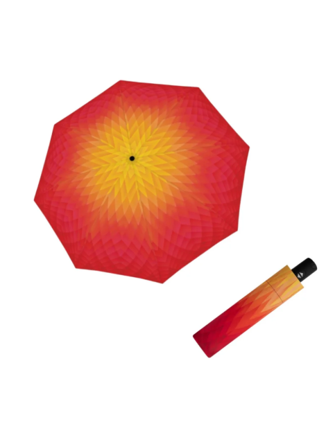 Obrázek z DOPPLER Carbonsteel Magic Fusion red/yellow - dámský plně automatický deštník žlutá 