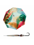 Obrázek z DOPPLER Carbonsteel Long AC Oasis - dámský holový vystřelovací deštník vícebarevný 