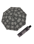 Obrázek z DERBY Hit Magic Loop Black & White - dámský plně automatický deštník černá 