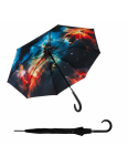Obrázek z DOPPLER Modern Art Long AC Nebula - holový vystřelovací deštník vícebarevný 