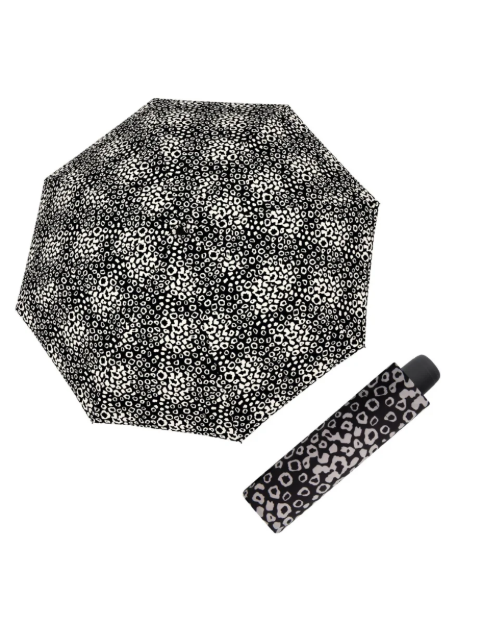 Obrázek z DERBY Hit Mini Loop Black & White - dámský skládací deštník bílá 