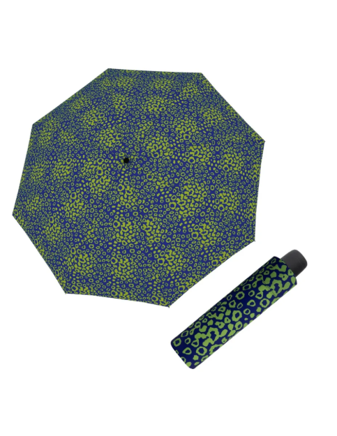 Obrázek z DERBY Hit Mini Loop Blue & Green - dámský skládací deštník zelená 