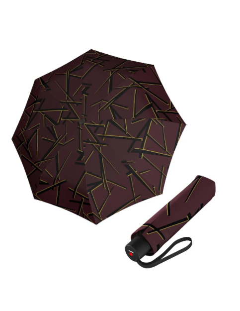 Obrázek z KNIRPS A.050 MEDIUM Kombat chianti - elegantní dámský skládací deštník 