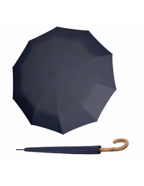 Obrázek z KNIRPS A.771 LONG Challenge blue - pánský holový vystřelovací deštník 