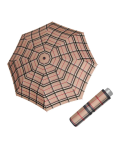 Obrázek z DOPPLER Mini Light Check - pánský skládací deštník hnědá 