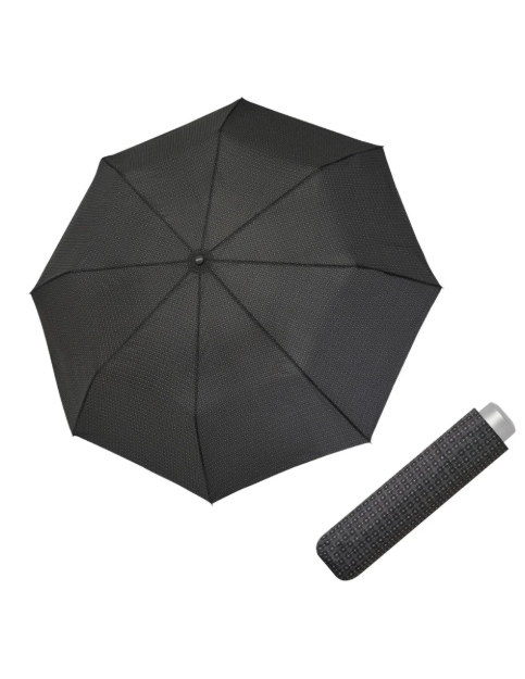 Obrázek z DOPPLER Mini Light Gents - pánský skládací deštník tmavě šedá 
