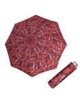 Obrázek z DOPPLER Mini Light Moving Lines red - dámský skládací deštník vícebarevný 