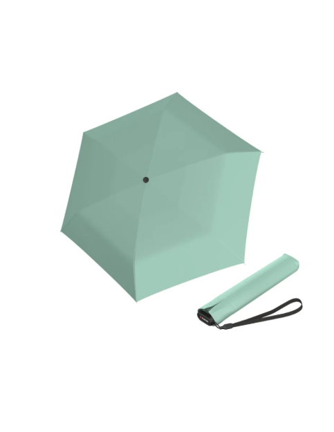 Obrázek z Knirps US.050 ultra light slim manual mint - lehký dámský skládací plochý deštník 