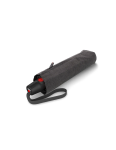 Obrázek z KNIRPS T.200 Medium Duomatic Melange black - elegantní plně automatický deštník 
