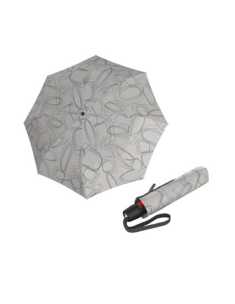 Obrázek z KNIRPS T.200 Medium Duomatic Pure Mineral - elegantní plně automatický deštník 