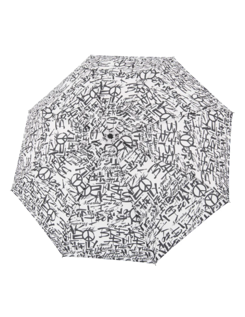 Obrázek z DERBY Hit Magic Printed Graffiti - dámský plně automatický deštník bílá 