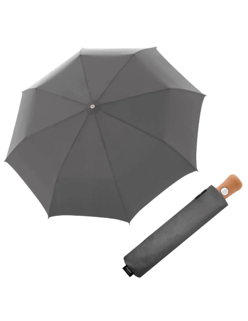 Obrázek z DOPPLER MANUFAKTUR Bellino Nickel matt Oxford - plně automatický luxusní deštník šedá 
