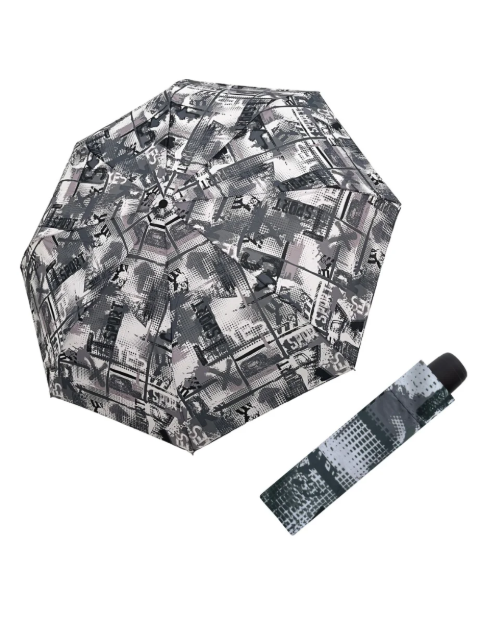 Obrázek z DERBY Hit Mini Youth Black & White - dámský skládací deštník vícebarevný 