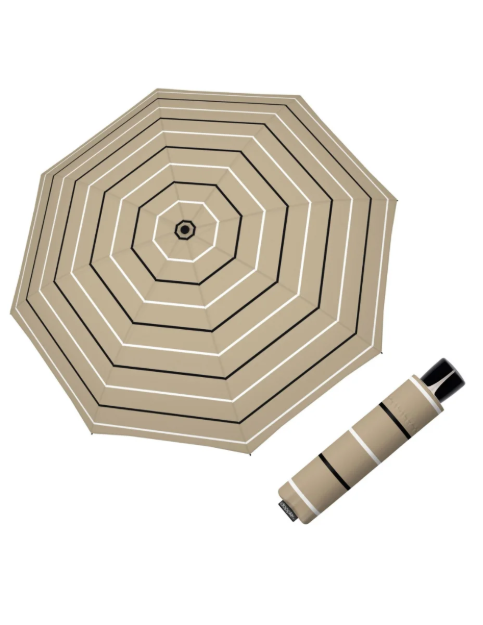 Obrázek z DOPPLER Mini Fiber Classy sand - dámský skládací deštník béžová 