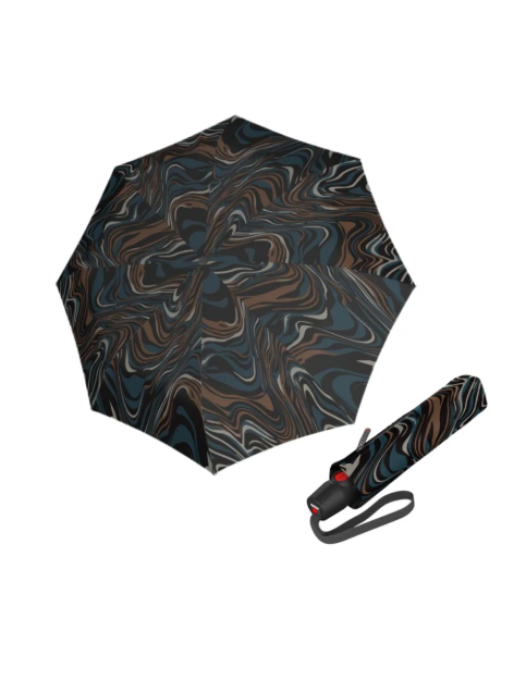 Obrázek z KNIRPS T.200 Medium Duomatic Tiger Blue - elegantní plně automatický deštník 
