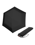 Obrázek z KNIRPS AS.050 SLIM SMALL BLACK - lehký dámský skládací plochý deštník černá 