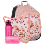 Obrázek z Bagmaster ALFA 26 A velký školní set pro prvňáčky – veverka Oranžová 23 l 