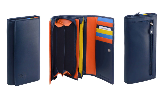 Obrázek z Dámská peněženka BHPC Colorfull long BH-2966-05 modrá 