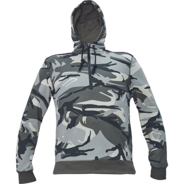 Obrázek z CERVA CRAMBE mikina s kapucí šedá kamufláž 