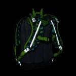 Obrázek z Bagmaster ALFA 26 B školní tříkomorový batoh – kostičkový svět Vícebarevná 23 l 