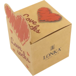 Obrázek z LONKA Ponožky pro zamilované DARLING černé se srdíčky design 2 (3 páry) 