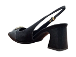 Obrázek z Piccadilly 764020-2 Dámské sandály na podpatku černé 