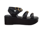 Obrázek z Piccadilly 485002-9 Dámské sandály na klínku černé 