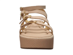 Obrázek z Piccadilly 485002-1 Dámské sandály na klínku béžové 