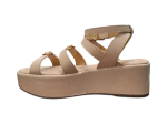 Obrázek z Piccadilly 485002-1 Dámské sandály na klínku béžové 