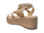 Obrázek z Piccadilly 485002-1 Dámské sandály na klínku béžové 