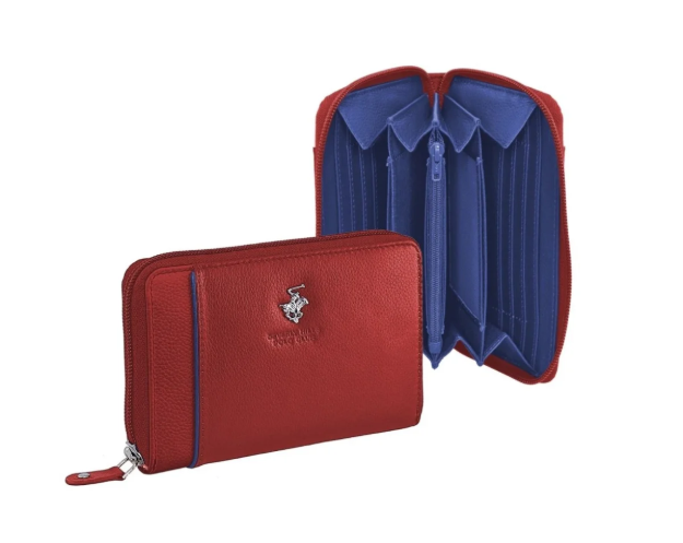 Obrázek z Dámská peněženka BHPC Piping zip BH-1573-02 červená 