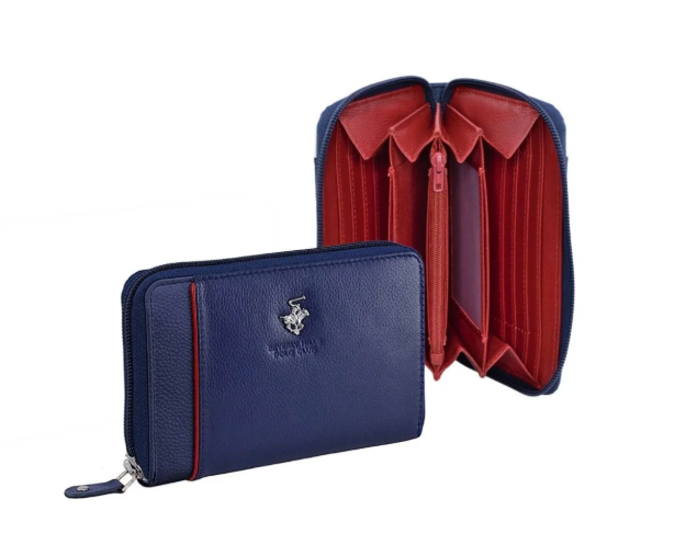 Obrázek z Dámská peněženka BHPC Piping zip BH-1573-05 modrá 