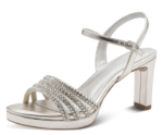 Obrázek z Tamaris 1-28390-46-957 Dámské sandály na podpatku stříbrné 