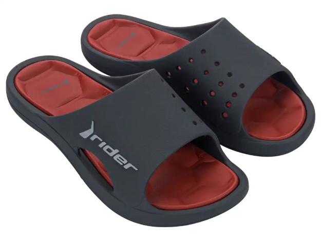 Obrázek z Rider BAY XIV 83632-BM436 Pánské pantofle šedo / červené 