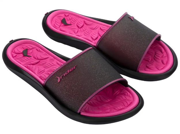 Obrázek z Rider Flow 83799-BN578 Dámské pantofle černo / růžové 