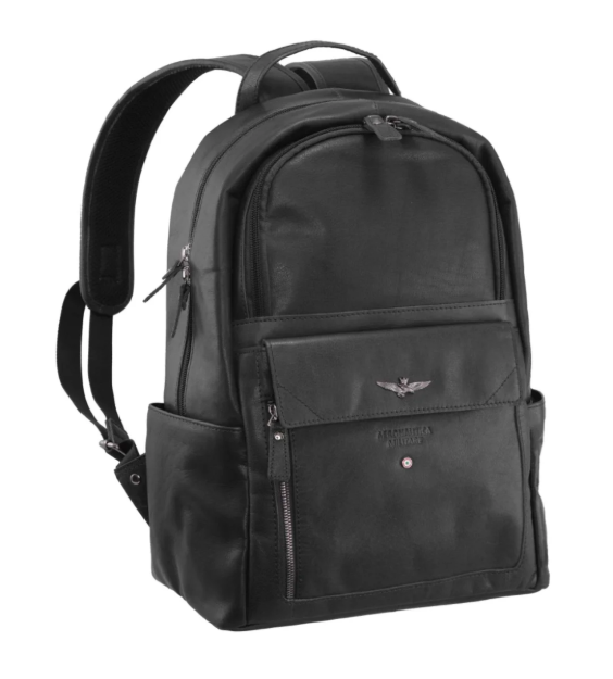 Obrázek z Batoh Aeronautica Militare Vintage classic AM-355-01 černá 18 L 
