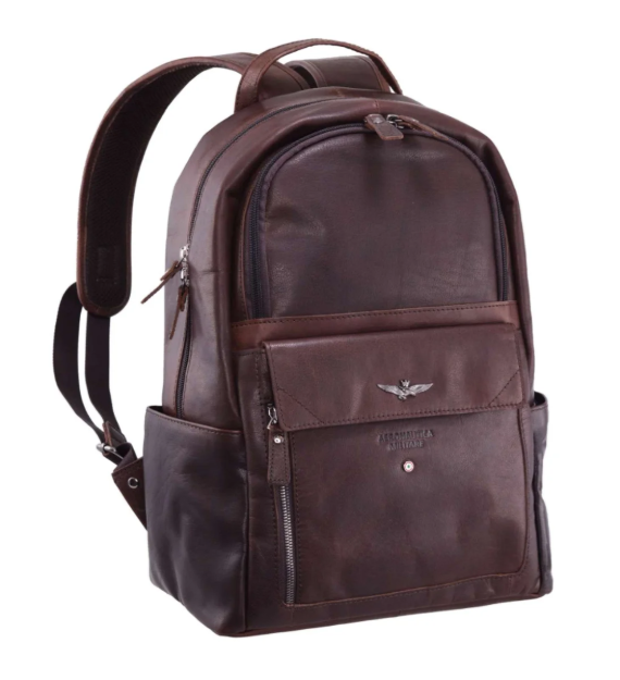 Obrázek z Batoh Aeronautica Militare Vintage classic AM-355-25 hnědá 18 L 