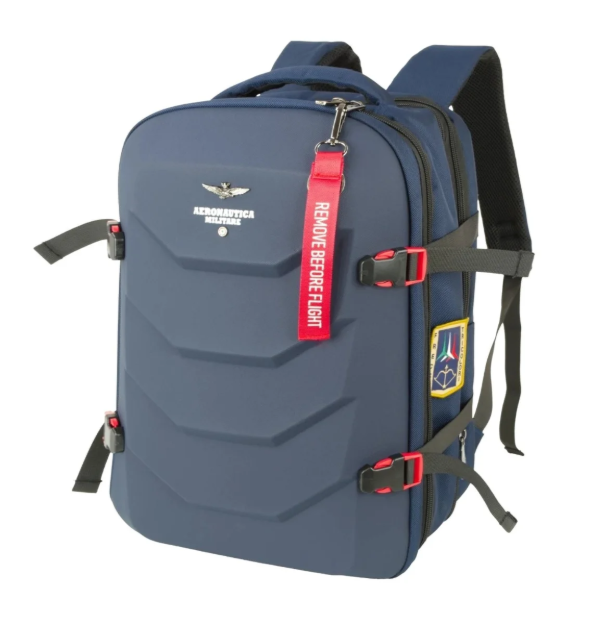 Obrázek z Batoh Aeronautica Militare Patch comby AM-582-05 modrá 25 L 