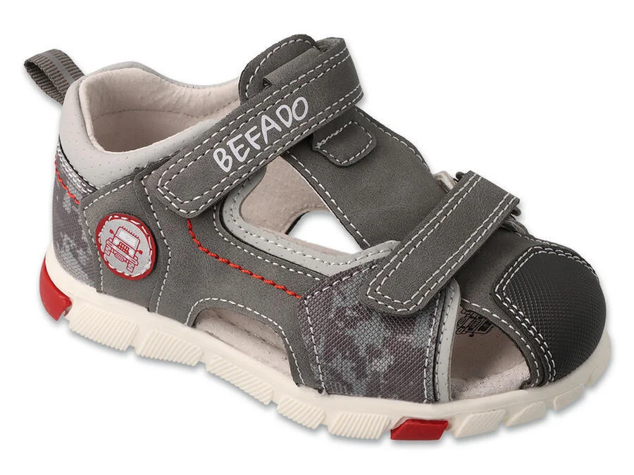 BEFADO 170P107 sandálky ADVENTURE šedé 24 170P107_24
