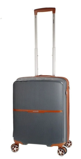 Obrázek z Cestovní kufr Dielle S PP STRIPE 190-55-23 antracitová 38 L 